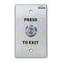 weatherproof push to exit button with stainless steel and LED indicator - VIS-7001 Visionis