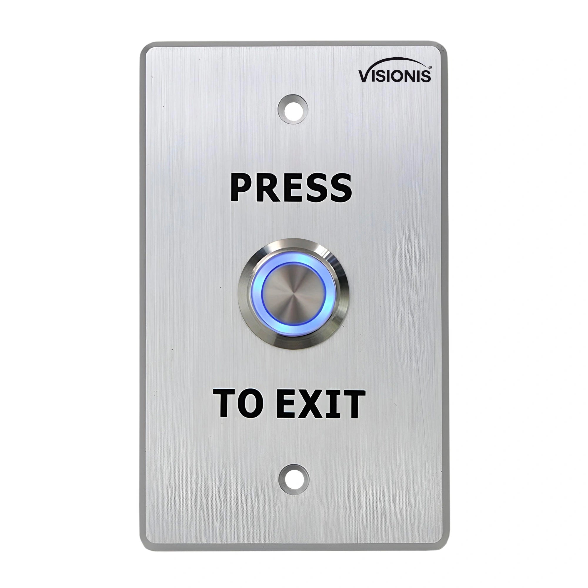 weatherproof push to exit button with stainless steel and LED indicator - VIS-7001 Visionis