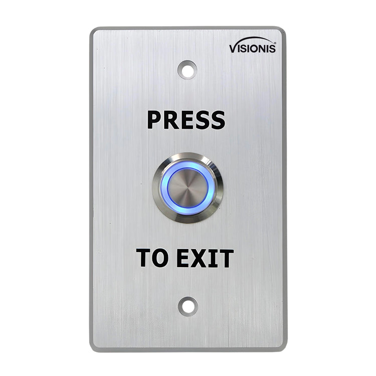 weatherproof push to exit button with stainless steel and LED indicator - VIS-7001 Visionis