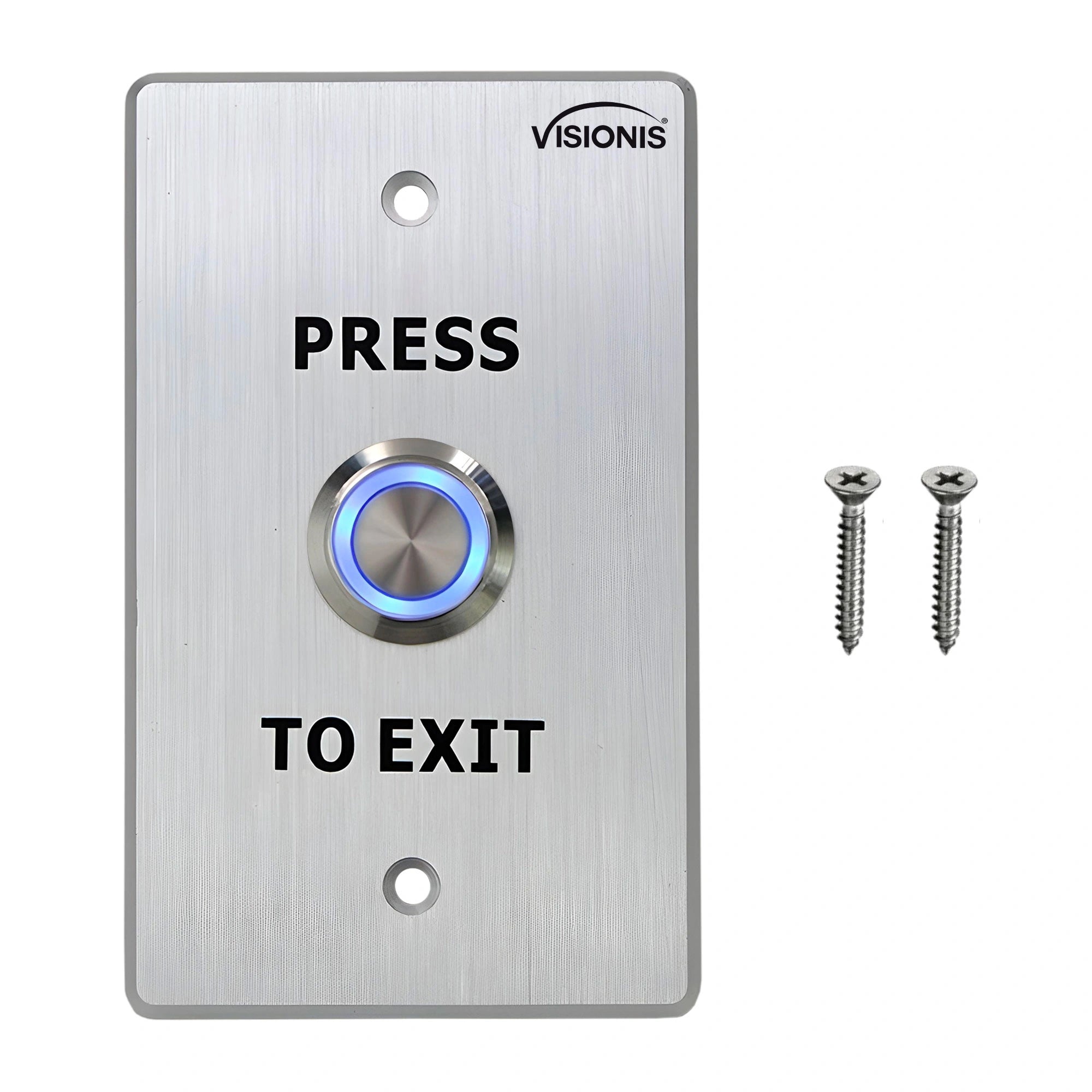 weatherproof request to exit button with stainless steel and LED indicator - VIS-7001 Visionis
