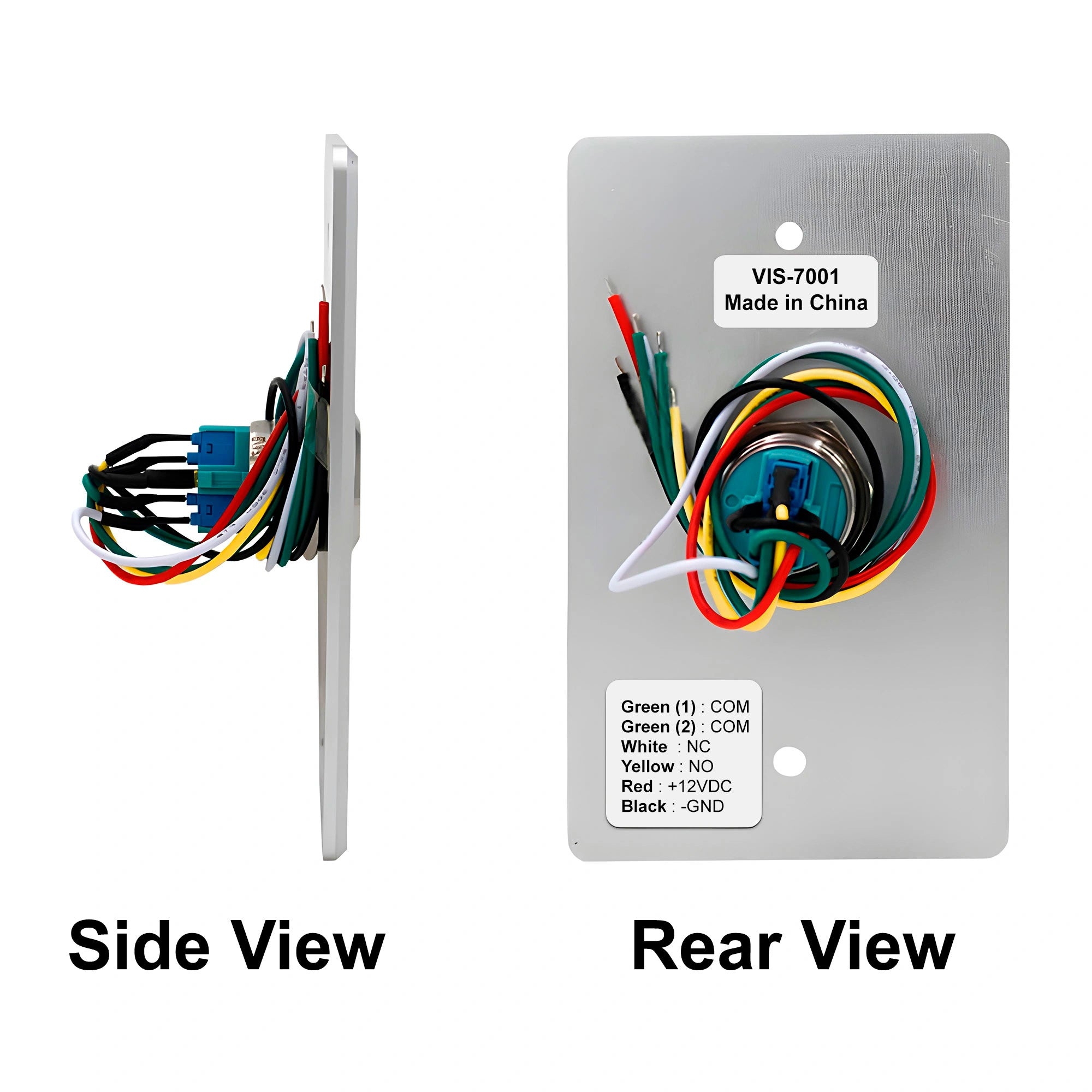 outdoor push to exit button with stainless steel and LED indicator - VIS-7001 Visionis