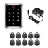 standalone keypad access control with power supply and key tags - FPC-5664