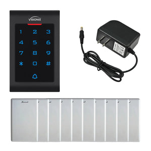 standalone keypad access control with power supply and proximity cards - FPC-5672