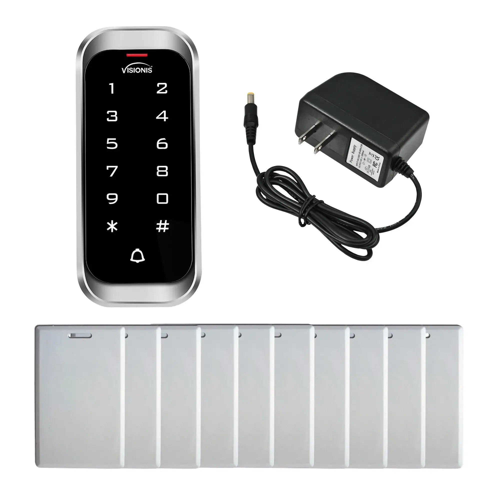 standalone keypad access control with power supply and proximity cards - FPC-5678