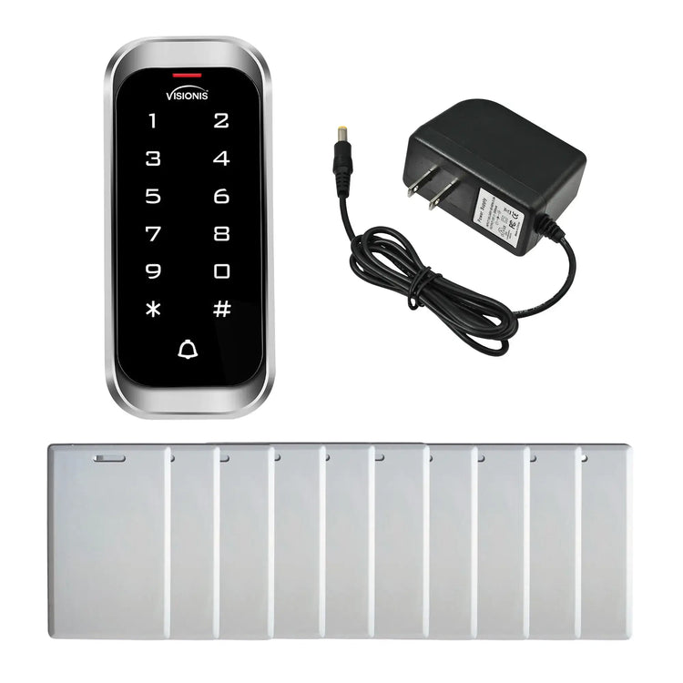 standalone keypad access control with power supply and proximity cards - FPC-5678
