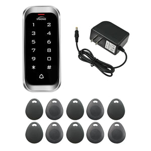 standalone keypad access control with power supply and key tags - FPC-5680
