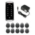 standalone keypad access control with power supply and key tags - FPC-5680