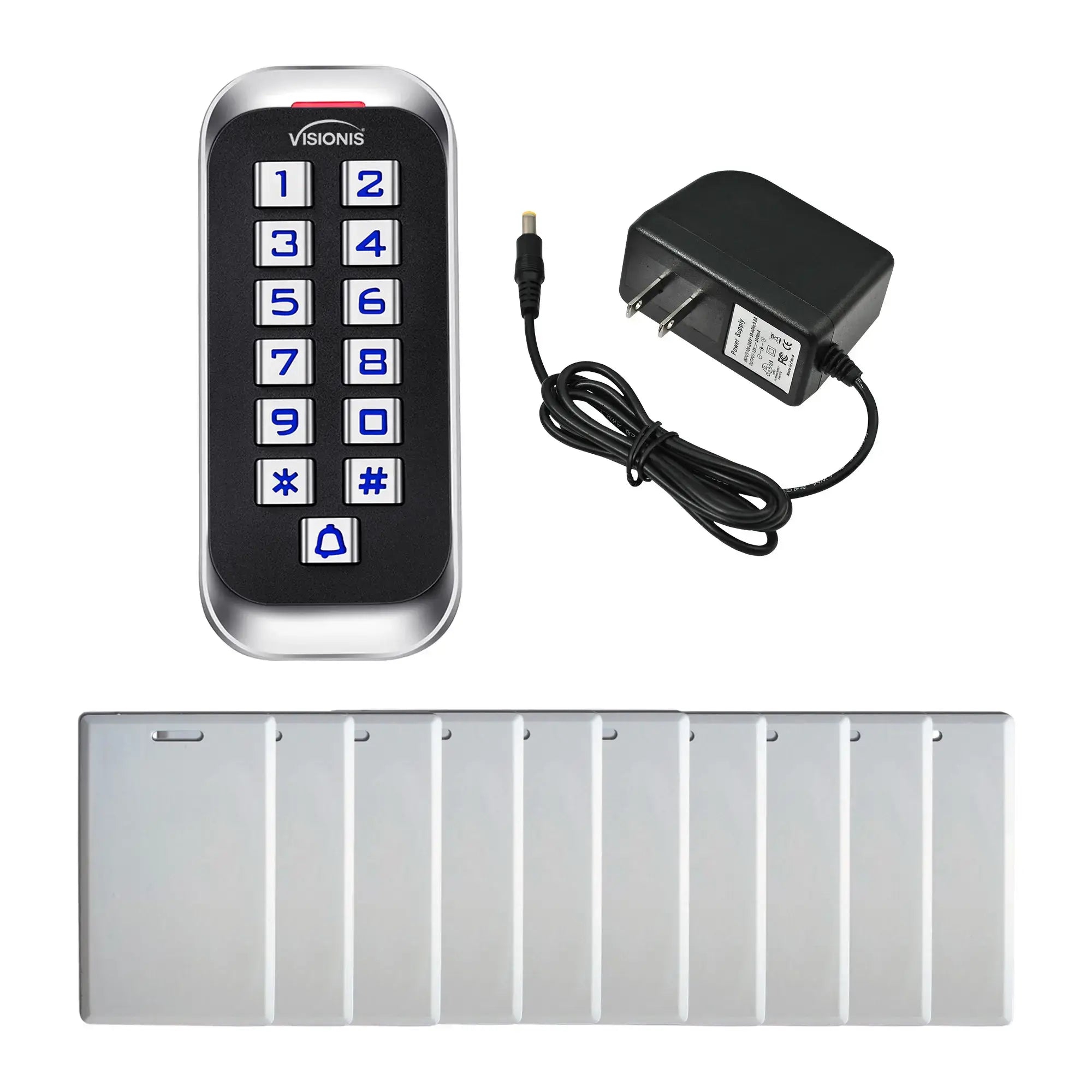 standalone keypad access control with power supply and proximity cards - FPC-5688