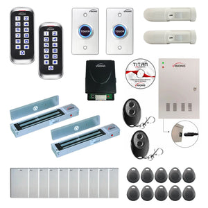 Door access control systems for Office with 600 lbs Magnetic Door Locks, card readers, motion sensors, software - FPC-8346