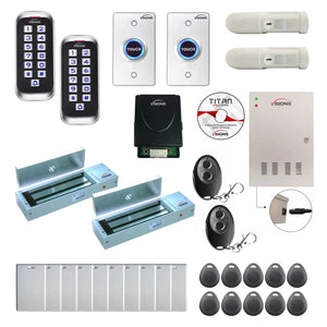 Door access control systems for Office with 1200 lbs Magnetic Door Locks, card readers, motion sensors, software - FPC-8347
