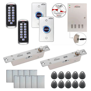 Commercial door access control systems with electric bolt lock, card readers, software - FPC-8351
