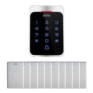 Standalone Access Control Keypad and Card Reader + Wiegand Mini Controller + Pack 10 Proximity Cards - FPC-8907