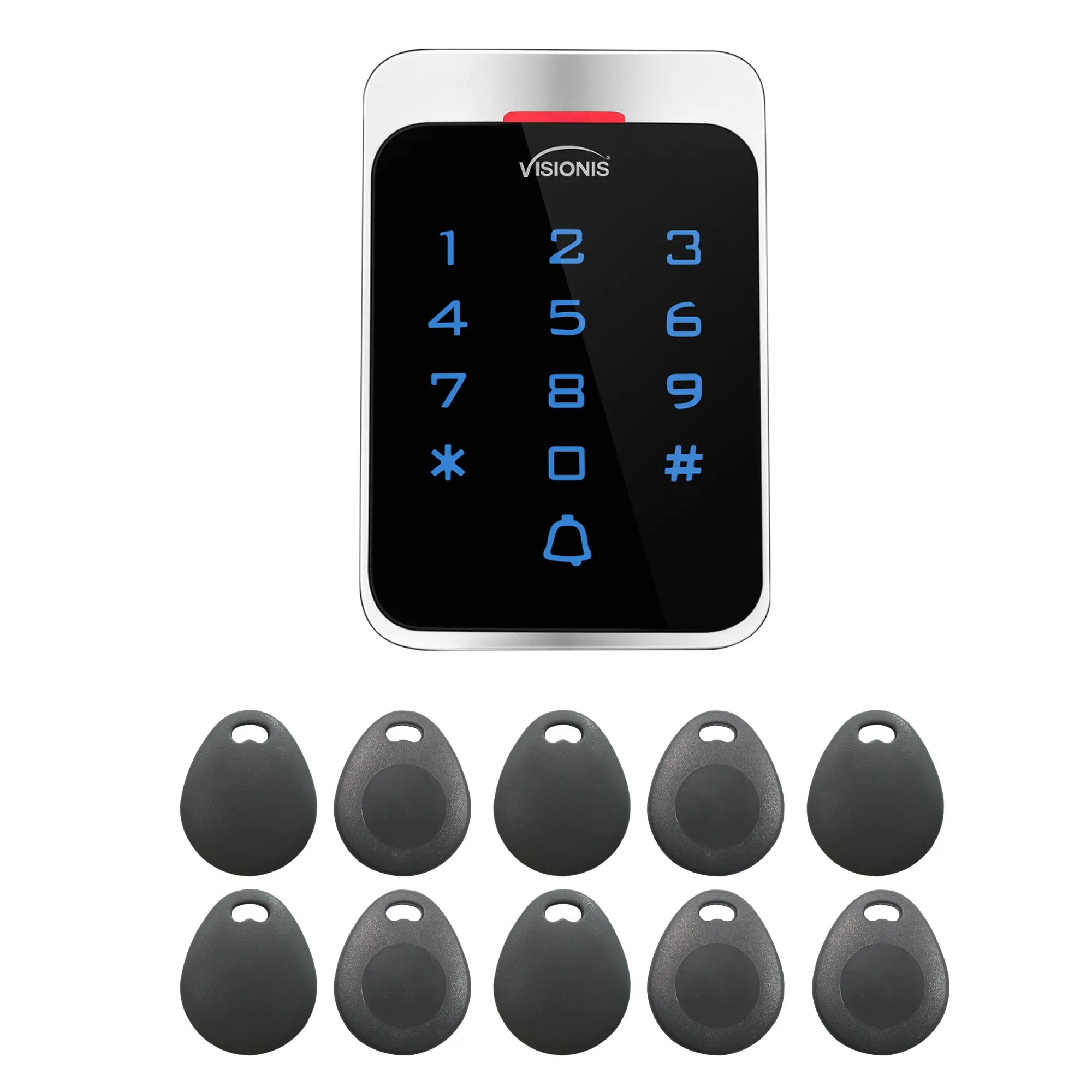Standalone Access Control Keypad and Card Reader + Mini Controller + Pack 10 Proximity Key Tags - FPC-8910