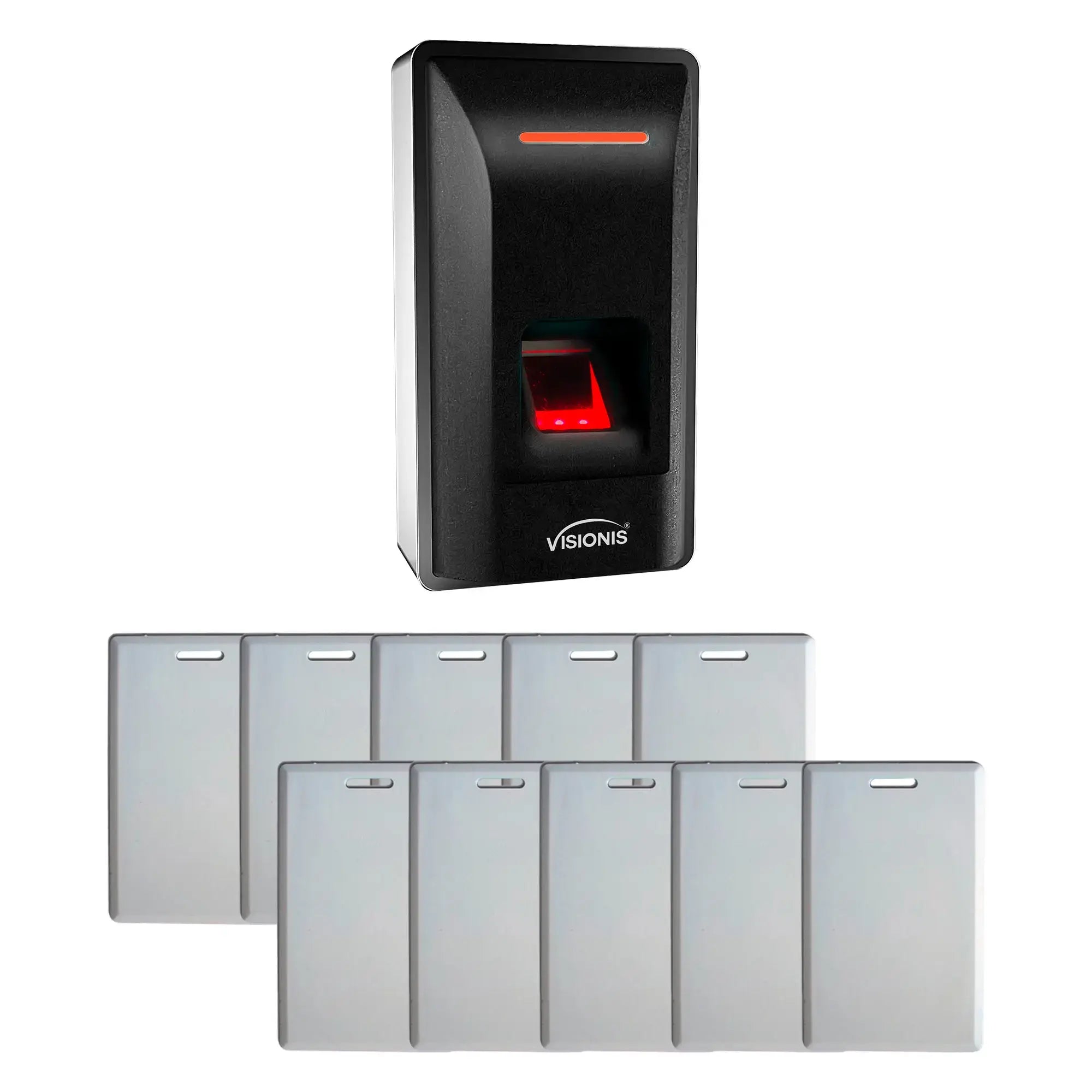 Standalone fingerprint biometric and badge reader with proximity cards - FPC-9229