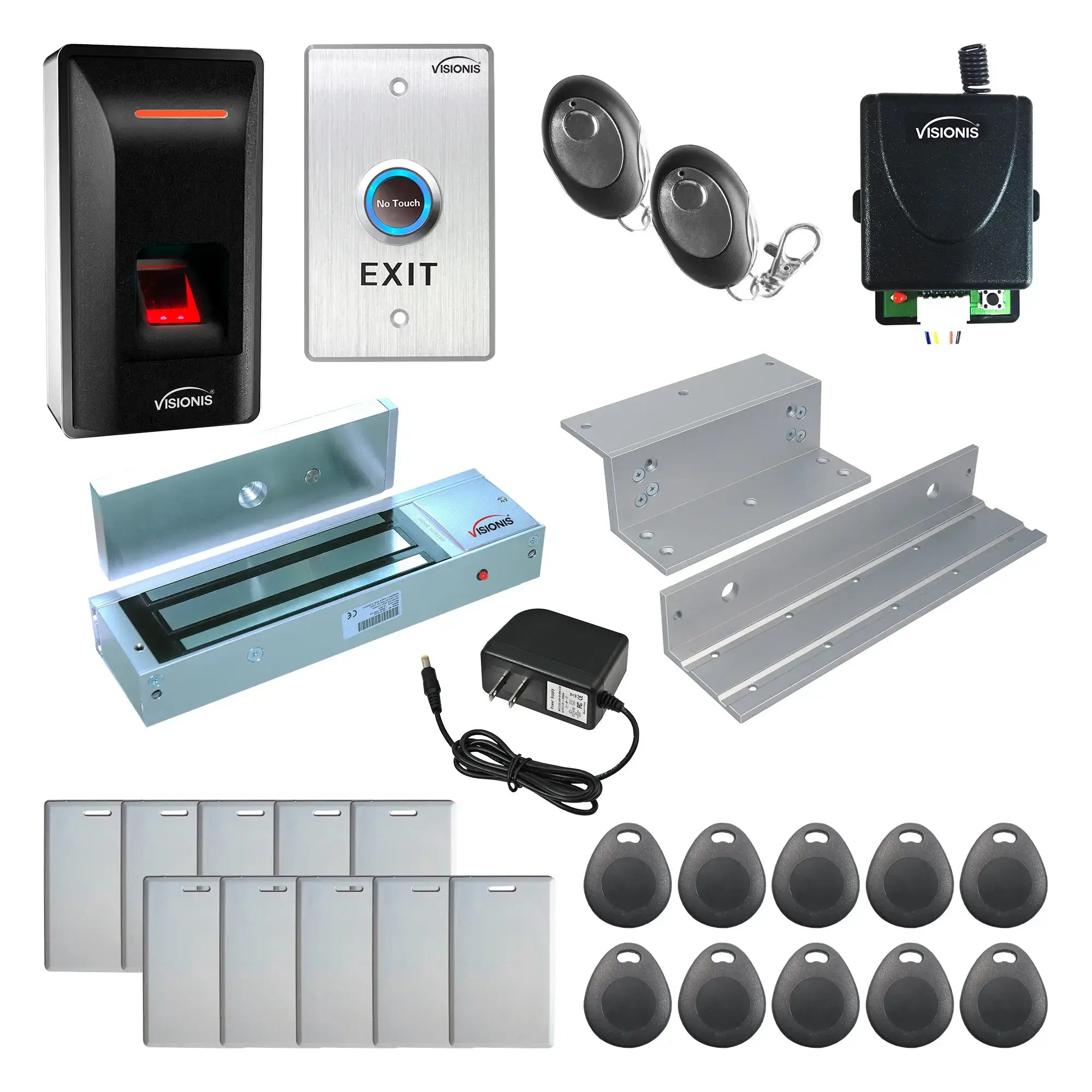 Card Access Control Systems with Fingerprint Reader, Maglock, Motion Detector - FPC-9245