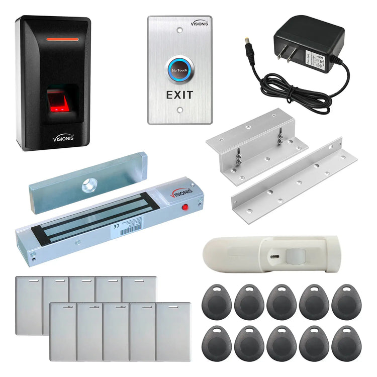 Card Access Control Systems with Fingerprint Reader, Maglock, Motion Detector - FPC-9249