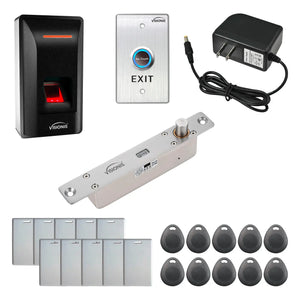 Building Access Control Systems with Fingerprint Reader, Electric Bolt Lock - FPC-9262