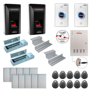 Access Control Systems for Office Buildings with Fingerprint Reader, Maglocks, Software - FPC-9271
