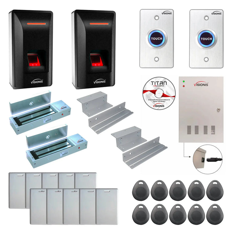 Access Control Systems for Office Buildings with Fingerprint Reader, Maglocks, Software - FPC-9271