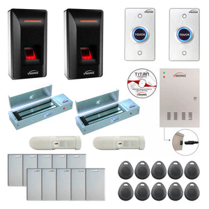 Access Control Systems for Office Buildings with Fingerprint Reader, Maglocks, Motion Sensors, Software - FPC-9274