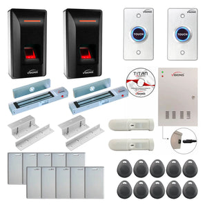 Access Control Systems for Office Buildings with Fingerprint Reader, Maglocks, Motion Sensors, Software - FPC-9275