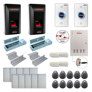 Access Control Systems for Business with Fingerprint Reader, Maglocks, Motion Sensors, Software - FPC-9277