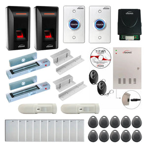 Access Control Systems for Business with Fingerprint Reader, Maglocks, Motion Sensors, Software - FPC-9281