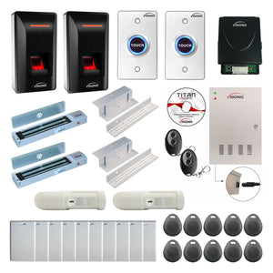 Access Control Systems for Business with Fingerprint Reader, Maglocks, Motion Sensors, Software - FPC-9282