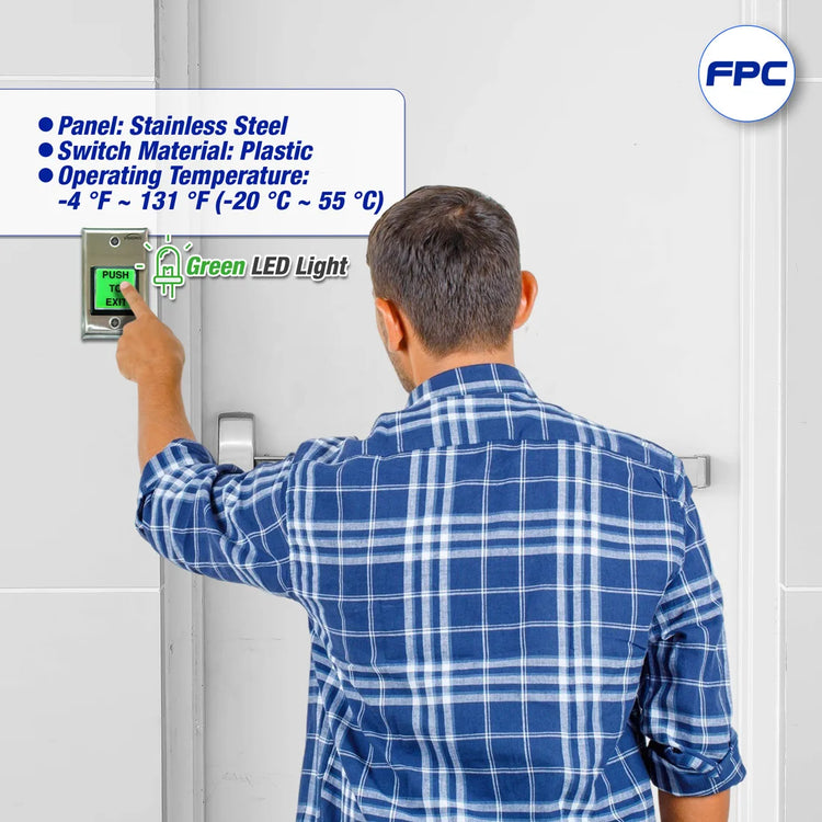Indoor Application Green Exit Button for Door Access Control - VIS-7000 Visionis