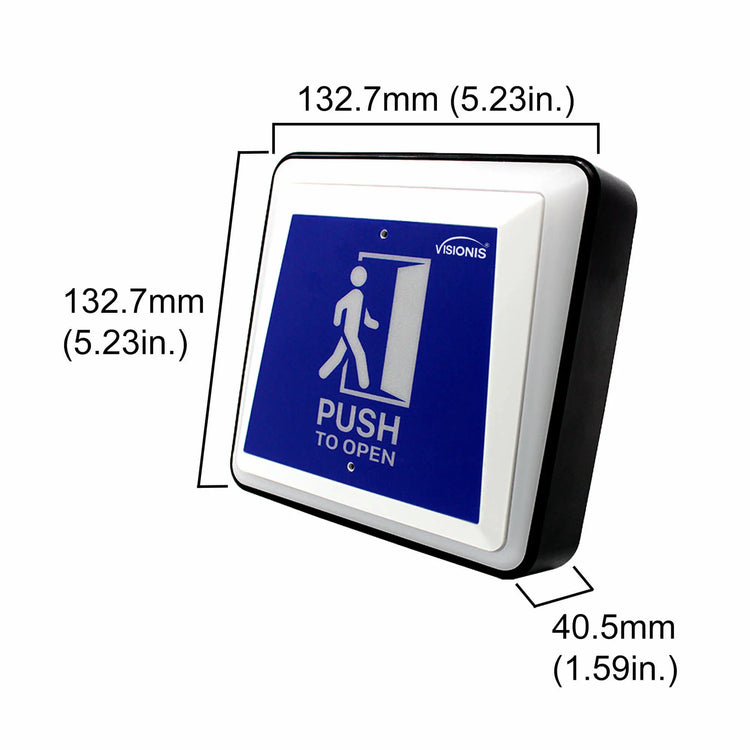 Handicap push button dimensions - VIS-7043