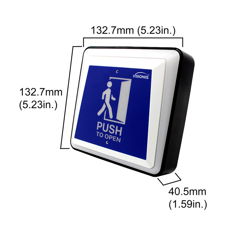 Handicap push button dimensions
