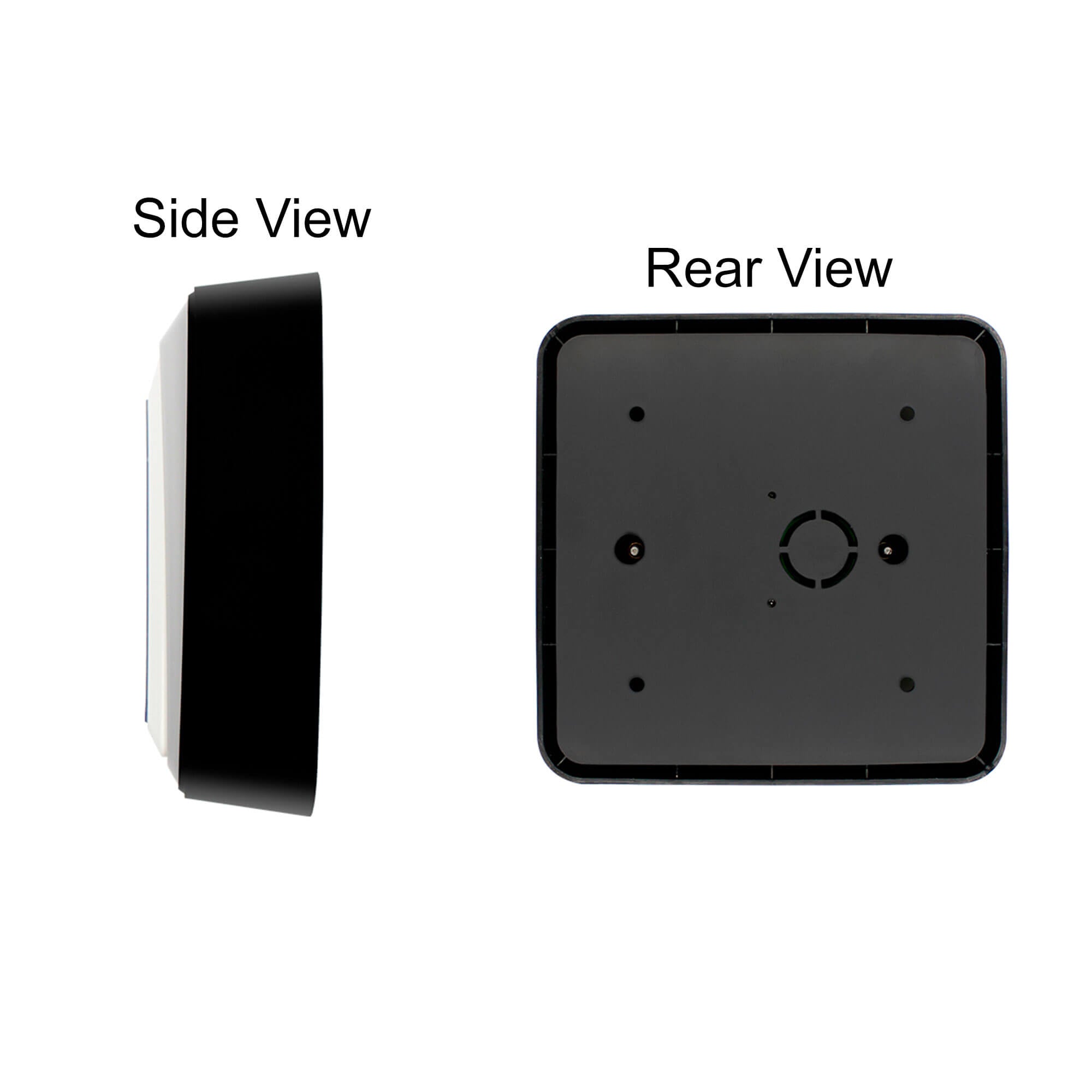 ADA button side and rear view