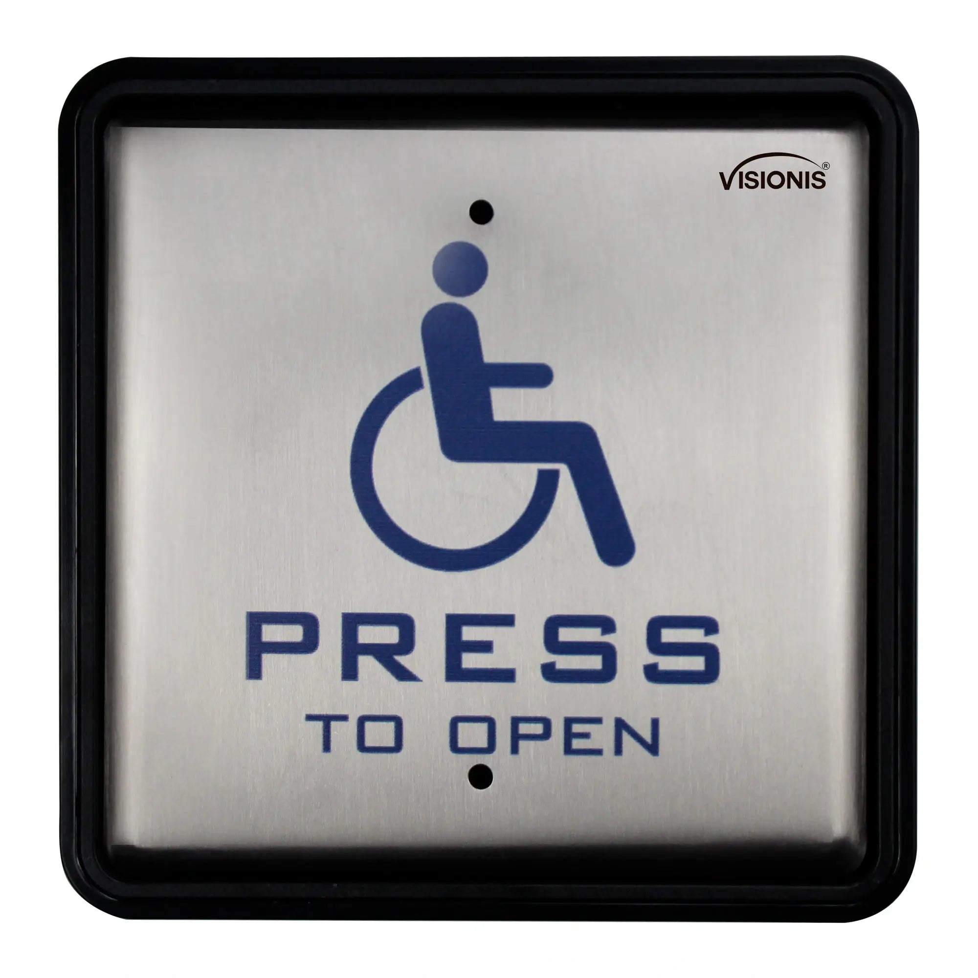 Handicap button. Stainless steel. Back box included - VIS-7039 Visionis