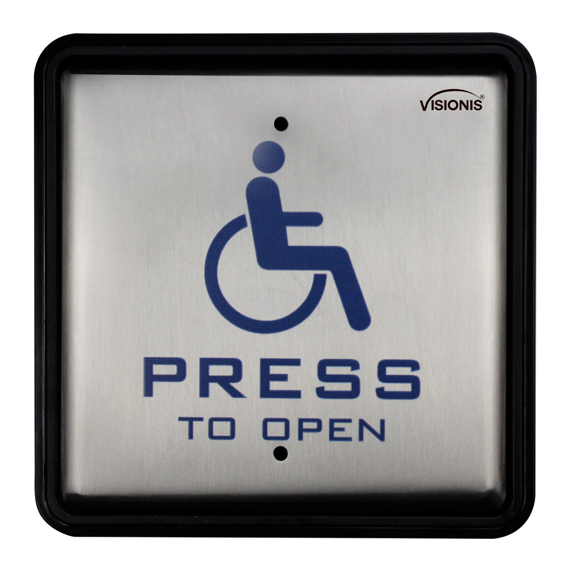 Handicap button. Stainless steel. Back box included - VIS-7039 Visionis