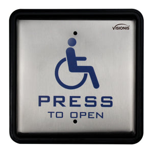 Handicap button. Stainless steel. Back box included - VIS-7039 Visionis