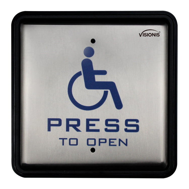 Handicap button. Stainless steel. Back box included - VIS-7039 Visionis