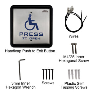 Handicap door button items included - VIS-7039 Visionis