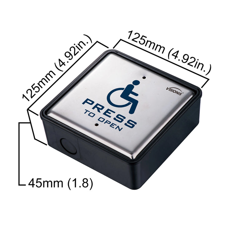 Handicap button dimensions