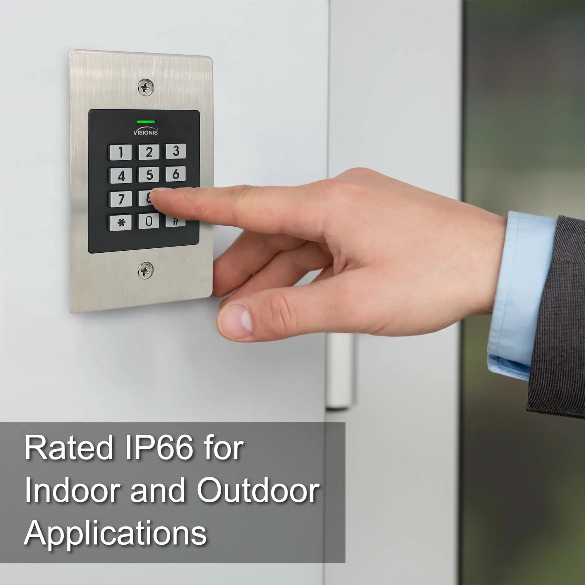 Standalone access control keypads, Visionis VIS-3029, indoor/outdoor rated with Wiegand 26 and 1000 EM card capacity
