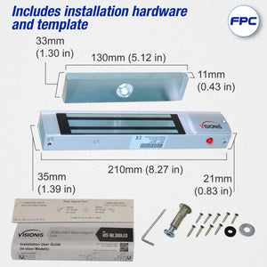 300lb magnetic door lock with LED Sensor VIS-ML300LED