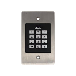 Visionis VIS-3029 standalone access control keypads, weatherproof metal keypad and card reader for 1000 EM cards