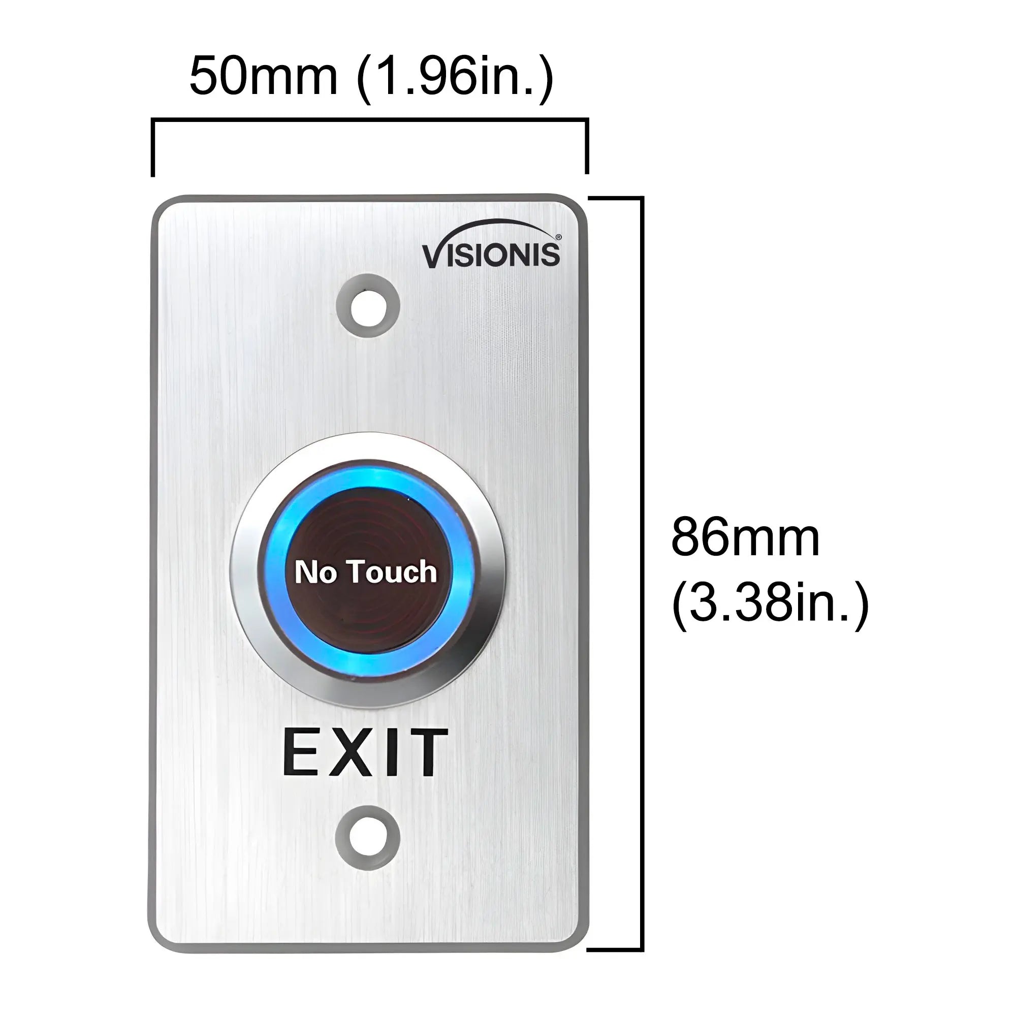 No touch request to exit button With Timer Delay - VIS-7029 Visionis