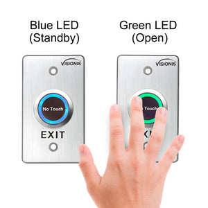 No touch push to exit button LED lights explanation - VIS-7029 Visionis