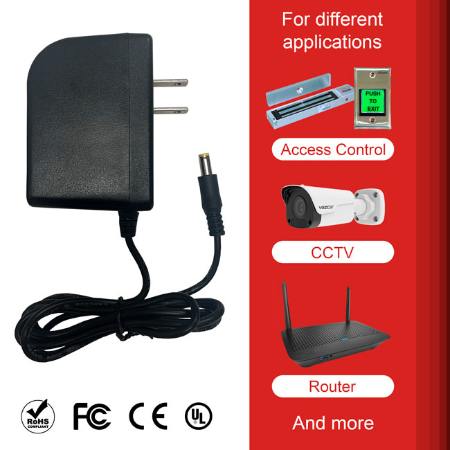 VIS-CP200 – 12 Volt 2Amp Power Supply Transformer, UL Listed