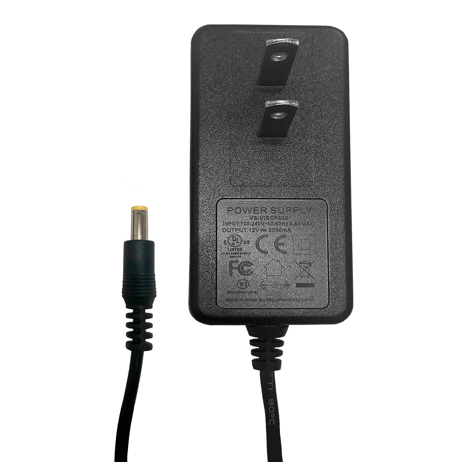 VIS-CP200 – 12 Volt 2Amp Power Supply Transformer, UL Listed