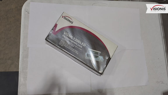 White Indoor Magnetic Door Lock. Up to 1200 lbs (545 kg) Holding Force. Visionis (Unboxing)