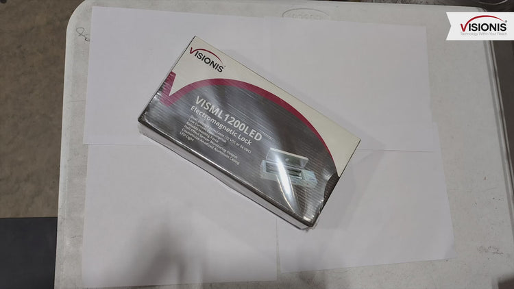 White Indoor Magnetic Door Lock. Up to 1200 lbs (545 kg) Holding Force. Visionis (Unboxing)