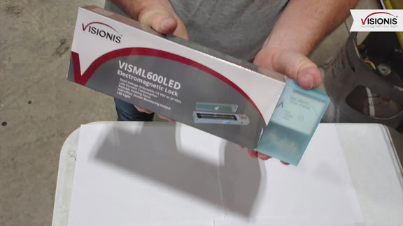 Black Indoor Magnetic Door Lock. Up to 600 lbs (272 kg) Holding Force. Visionis (Unboxing)