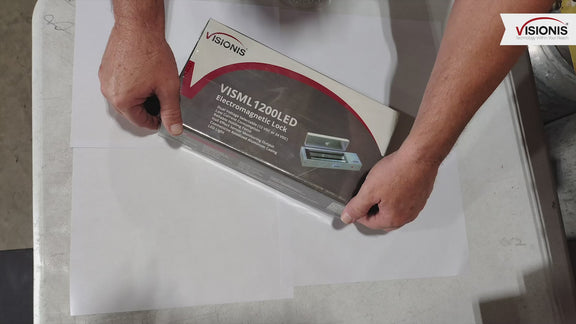 Black Indoor Magnetic Door Lock. Up to 1200 lbs (545 kg) Holding Force. Visionis (Unboxing)