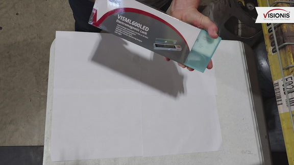 White Indoor Magnetic Door Lock. Up to 600 lbs (272 kg) Holding Force. Visionis (Unboxing)